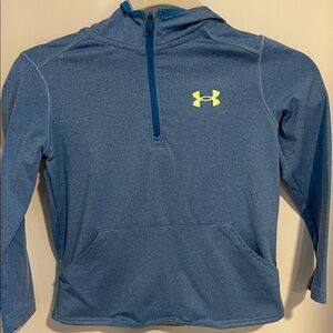 Under Armour Steel Blue Half-Zip lightweight Hoodie